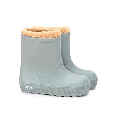 Igor Yogi Borreguito Çocuk Kürklü Yağmur Çizmesi - Yeşil W10306-013