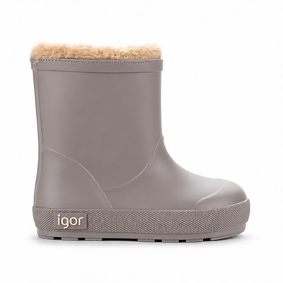 Igor Yogi Borreguito Çocuk Kürklü Yağmur Çizmesi - Taupe W10306-183