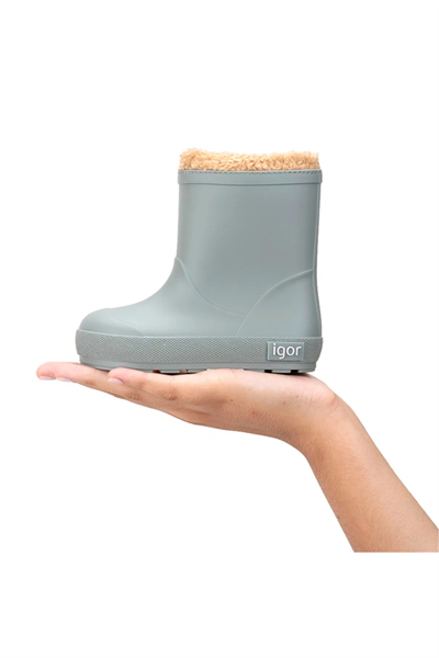 Igor Yogi Borreguito Çocuk Kürklü Yağmur Çizmesi - Yeşil W10306-013