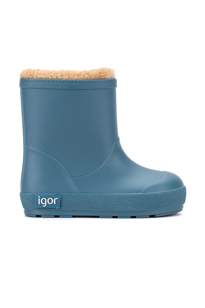 Igor Yogi Borreguito Çocuk Kürklü Yağmur Çizmesi - Petrol W10306-213