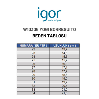Igor Yogi Borreguito Çocuk Lacivert Kürklü Yağmur Çizmesi W10306-003