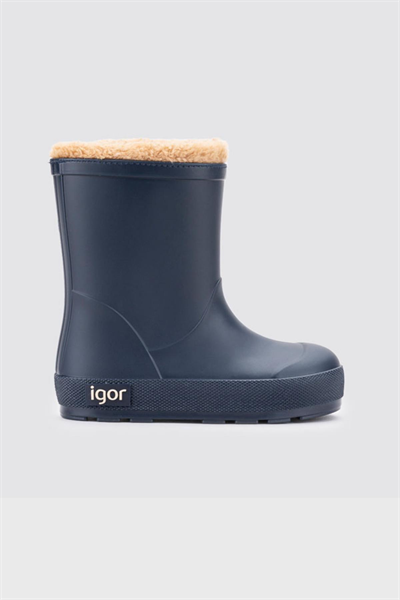 Igor Yogi Borreguito Çocuk Lacivert Kürklü Yağmur Çizmesi W10306-003