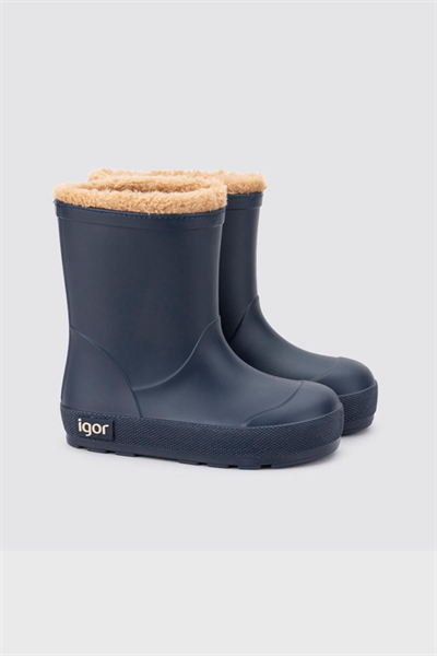 Igor Yogi Borreguito Çocuk Lacivert Kürklü Yağmur Çizmesi W10306-003