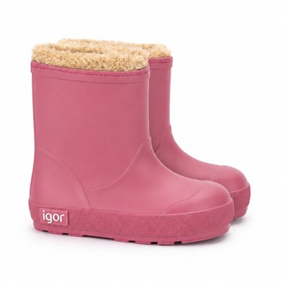 Igor Yogi Borreguito Kız Çocuk Kürklü Yağmur Çizmesi - Frambuaz W10306-133