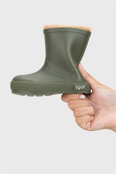 Igor Yogi Borreguito Kürklü Çocuk Haki Yağmur Çizmesi W10306-042