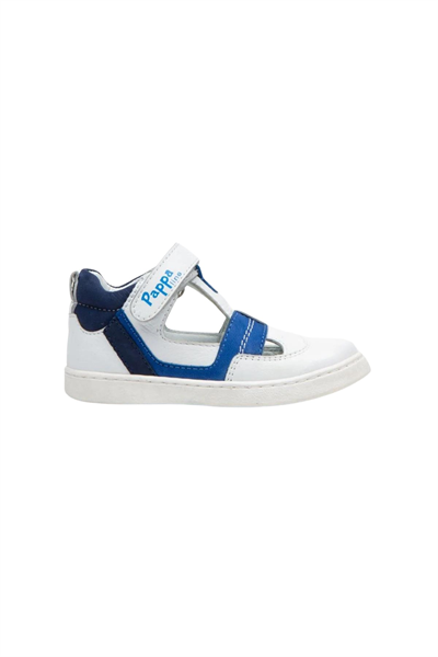 Pappa Çocuk Beyaz Deri Sandalet B0803-01