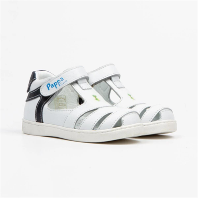 Pappa Çocuk Beyaz Deri Sandalet B0806-01