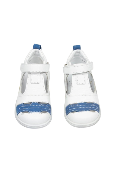 Pappa Çocuk Beyaz Deri Sandalet B0833-01