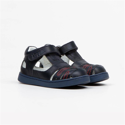 Pappa Çocuk Lacivert Deri Sandalet B0805-02