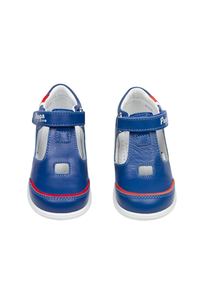 Pappa Çocuk Mavi Deri Sandalet B0835-03
