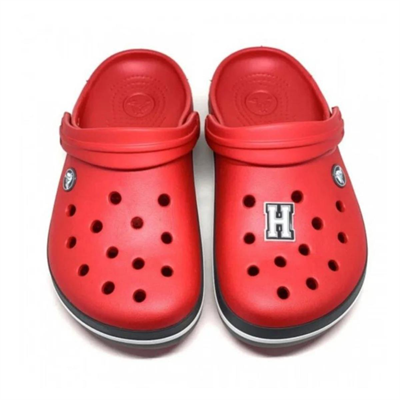 Paqpa Crocs Terlik Süsü Jibbitz Siyah Beyaz Harf H CJ-1137H