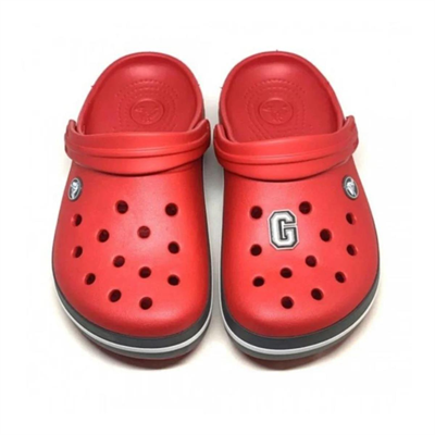 Paqpa Crocs Terlik Süsü Jibbitz Siyah Beyaz Harf G CJ-1137G