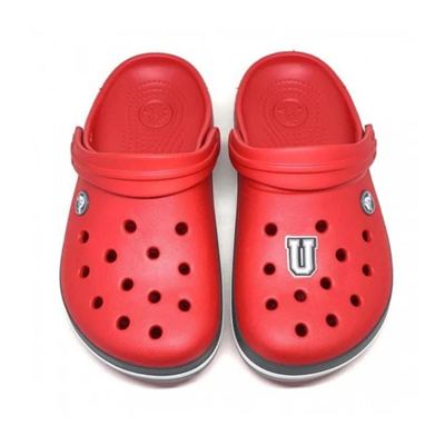 Paqpa Crocs Terlik Süsü Jibbitz Siyah Beyaz Harf U CJ-1137U