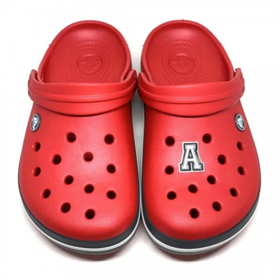 Paqpa Crocs Terlik Süsü Jibbitz Siyah Beyaz Harf A CJ-1137A