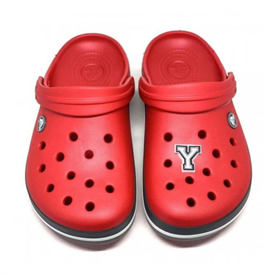 Paqpa Crocs Terlik Süsü Jibbitz Siyah Beyaz Harf Y CJ-1137Y