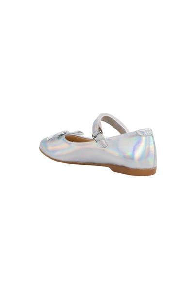 Paqpa Isola Kız Çocuk Soft Tabanlı Gümüş Hologram Babet AB2012-04