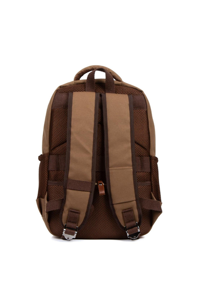 qp Maderia Unisex Açık Kahve Laptop Bölmeli Sırt Çantası QP1003-04