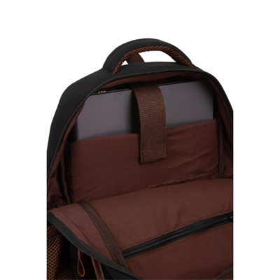 qp Maderia Unisex Siyah Laptop Bölmeli Sırt Çantası QP1003-00