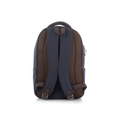 qp Madre Unisex Gabardin Kumaş Laptop Bölmeli Lacivert Sırt Çantası GBR1001-03