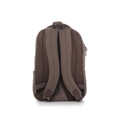 qp Madre Unisex Gabardin Kumaş Laptop Bölmeli Mokka Sırt Çantası GBR1001-01