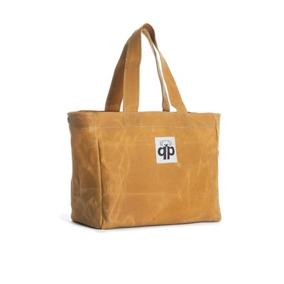 qp Ronda Tote Bag Kadın Camel Mumlu Kanvas El ve Omuz Çantası QP1002-03