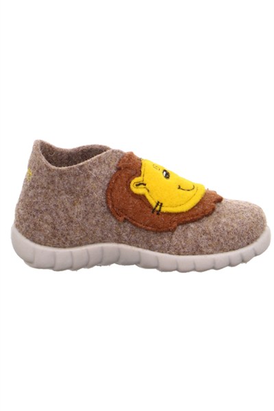 Superfit 800295-4000 Çocuk Keçe Panduf Bej Aslan