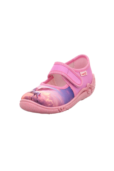 Superfit Belinda Kız Çocuk Ev Kreş Ayakkabısı - Lila Unicorn 800288-8540