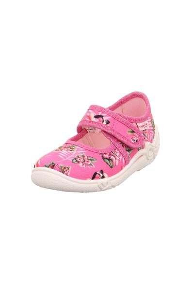 Superfit Belinda Kız Çocuk Ev Kreş Ayakkabısı Flamingo - Pembe 800288-5570