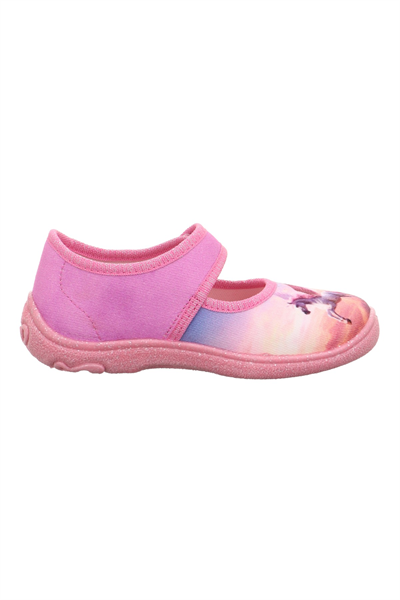 Superfit Belinda Kız Çocuk Ev Kreş Ayakkabısı - Lila Unicorn 800288-8540