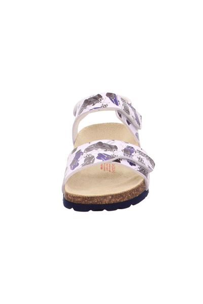 Superfit Bios Çocuk Mantar Tabanlı Beyaz - Lacivert Sandalet  000122-1000