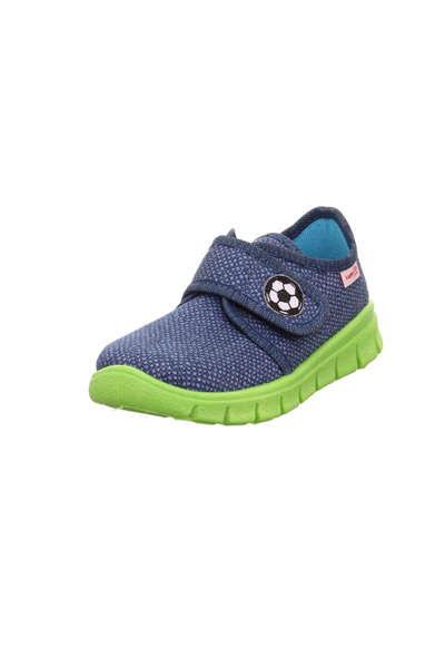 Superfit Bobby Çocuk Ev Kreş Ayakkabısı - Lacivert Yeşil 800266-8000