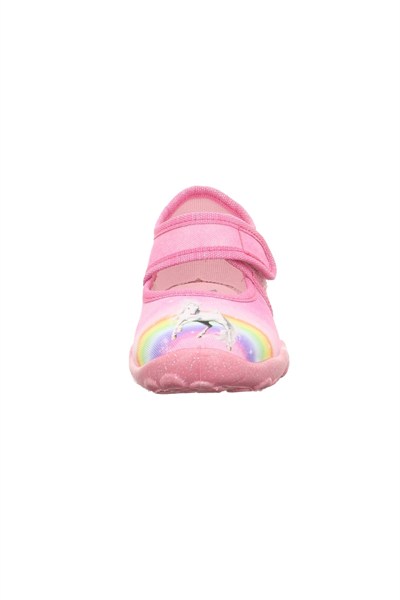 Superfit Bonny Kız Çocuk Ev Kreş Ayakkabısı Beyaz At - Pembe 000281-5540