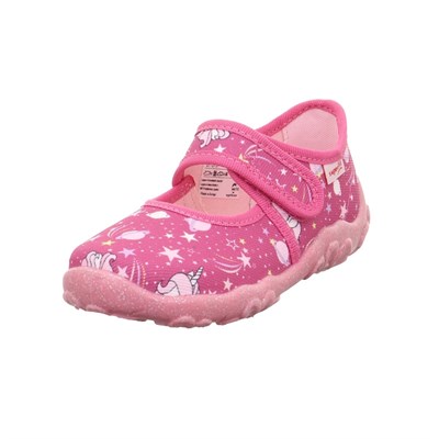 Superfit Bonny Kız Çocuk Ev Kreş Ayakkabısı Unicorn Desenli - Pembe 800283-5550