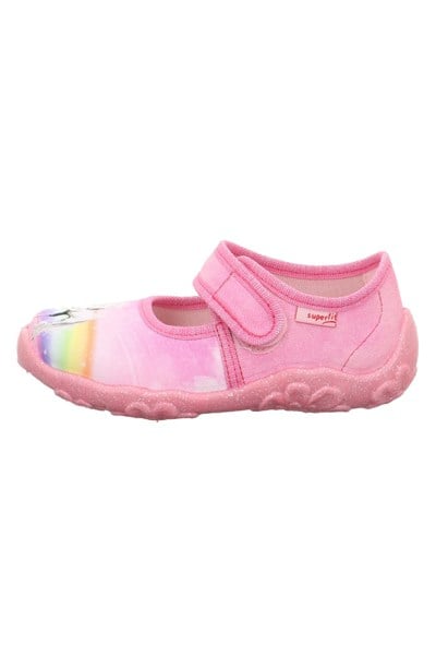 Superfit Bonny Kız Çocuk Ev Kreş Ayakkabısı Beyaz At - Pembe 000281-5540