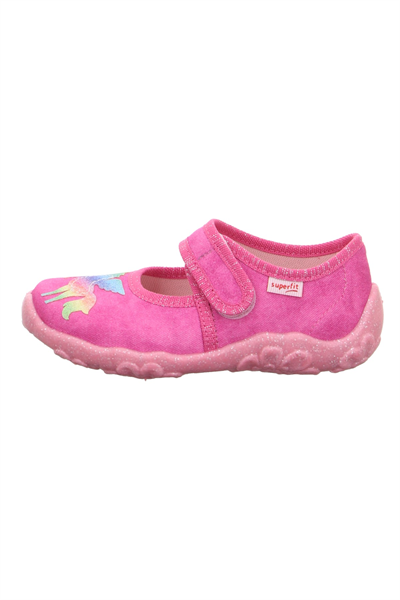 Superfit Bonny Kız Çocuk Ev Kreş Ayakkabısı - Pembe Unicorn 000281-5500
