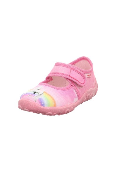 Superfit Bonny Kız Çocuk Ev Kreş Ayakkabısı Beyaz At - Pembe 000281-5540