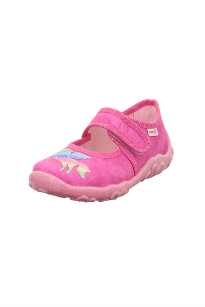 Superfit Bonny Kız Çocuk Ev Kreş Ayakkabısı - Pembe Unicorn 000281-5500