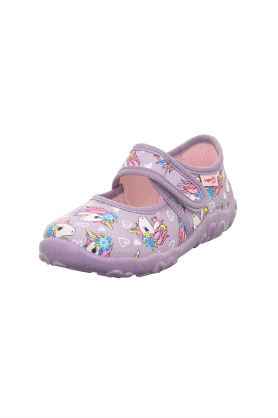 Superfit Bonny Kız Çocuk Lila Ev Kreş Ayakkabısı Unicorn 800283-8530