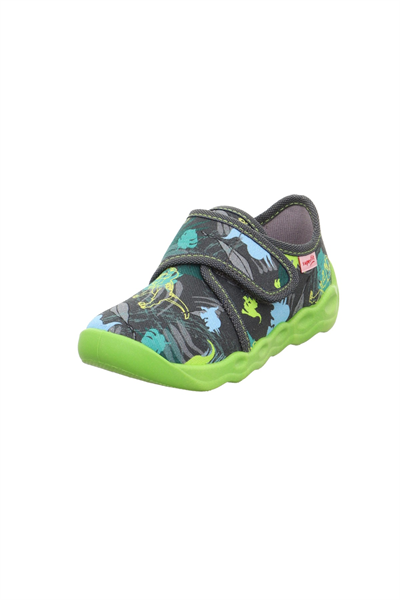 Superfit Bubble Çocuk Ev Kreş Ayakkabısı - Gri Yeşil 006273-2010