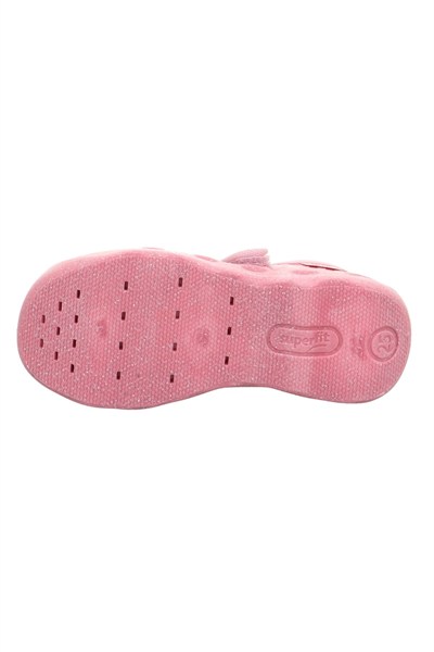 Superfit Bubble Kız Çocuk Ev Kreş Ayakkabısı Kelebek - Pembe 006271-5570