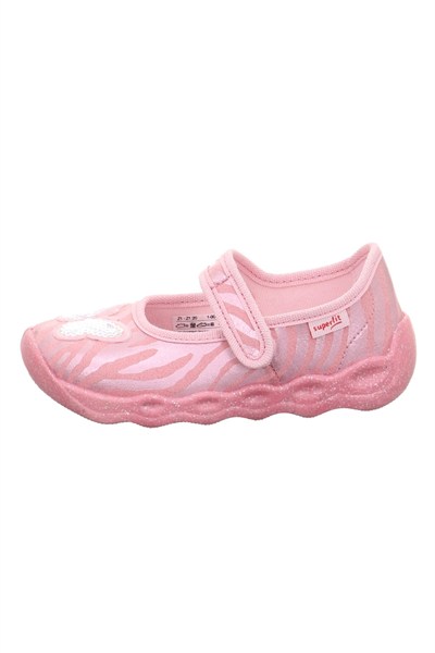 Superfit Bubble Kız Çocuk Ev Kreş Ayakkabısı Kelebek - Pembe 006271-5570