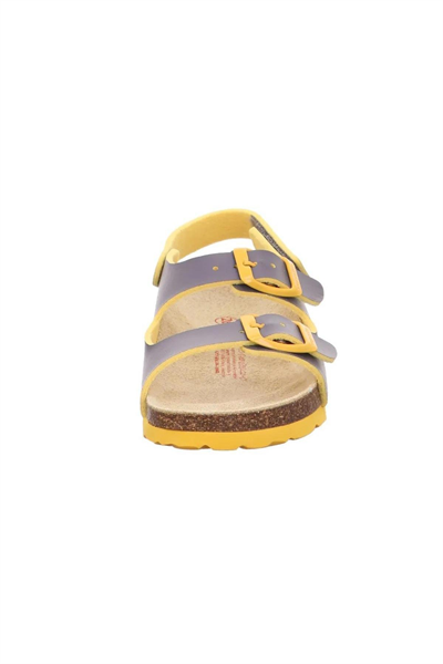 Superfit Çocuk Mantar Tabanlı Gri Turuncu Sandalet 800124-2000
