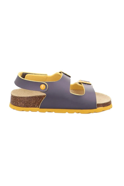 Superfit Çocuk Mantar Tabanlı Gri Turuncu Sandalet 800124-2000