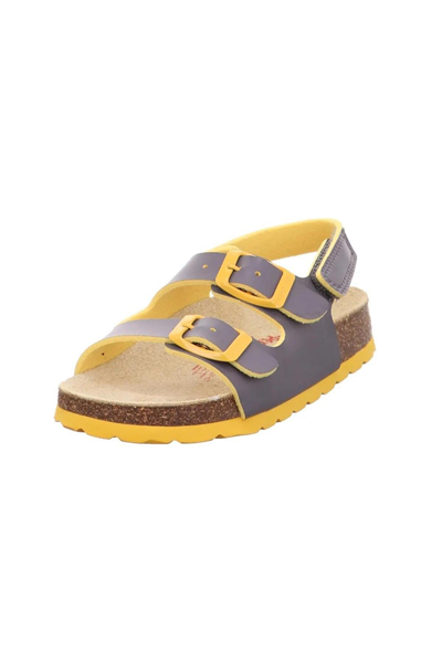 Superfit Çocuk Mantar Tabanlı Gri Turuncu Sandalet 800124-2000