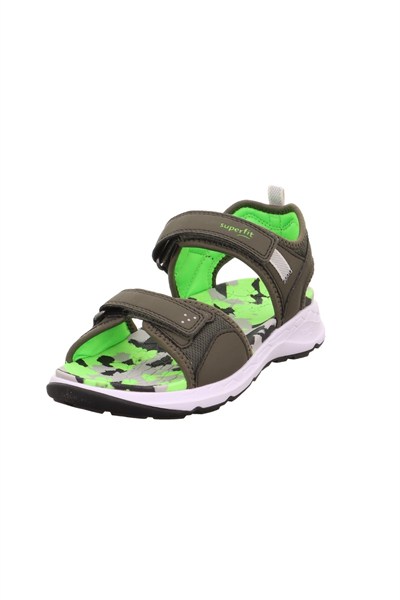 Superfit Criss Cross Çocuk Sandalet Kamuflaj - Haki 000586-7010
