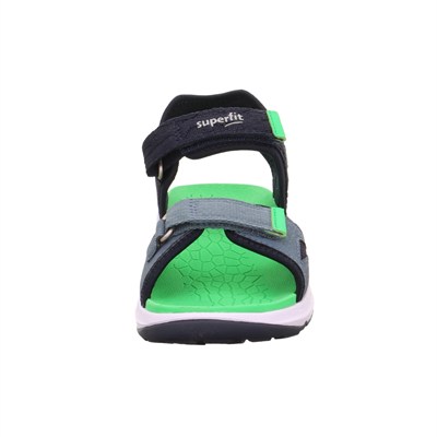 Superfit Criss Cross Çocuk Sandalet - Lacivert Yeşil 000588-8000