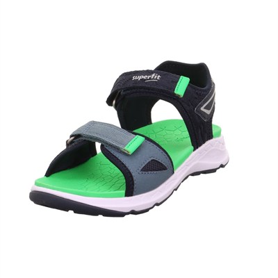 Superfit Criss Cross Çocuk Sandalet - Lacivert Yeşil 000588-8000