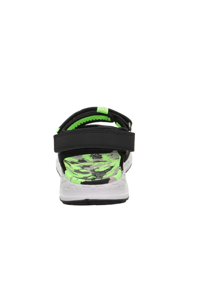 Superfit Criss Cross Çocuk Siyah Yeşil Sandalet 000584-0000
