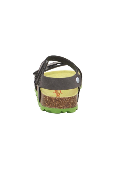 Superfit Fussbett Çocuk Gri Yeşil Mantar Tabanlı Sandalet 000122-2010