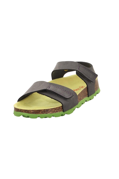 Superfit Fussbett Çocuk Gri Yeşil Mantar Tabanlı Sandalet 000122-2010